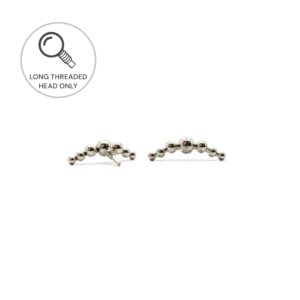 (ראש מעוצב-שבע נקודות קטנות בשורה קעורה  (גודל כולל 9ממ